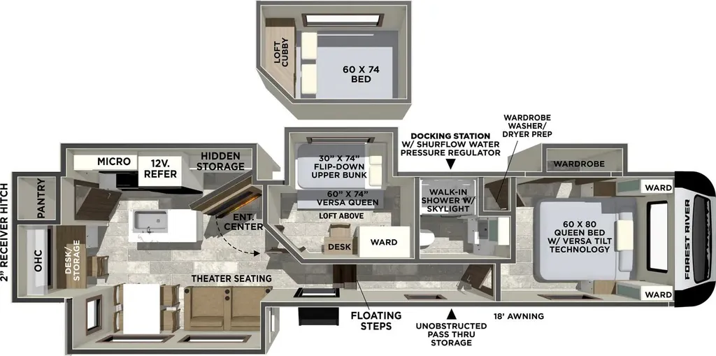 2026 Forest River Impression 315MB floor plan