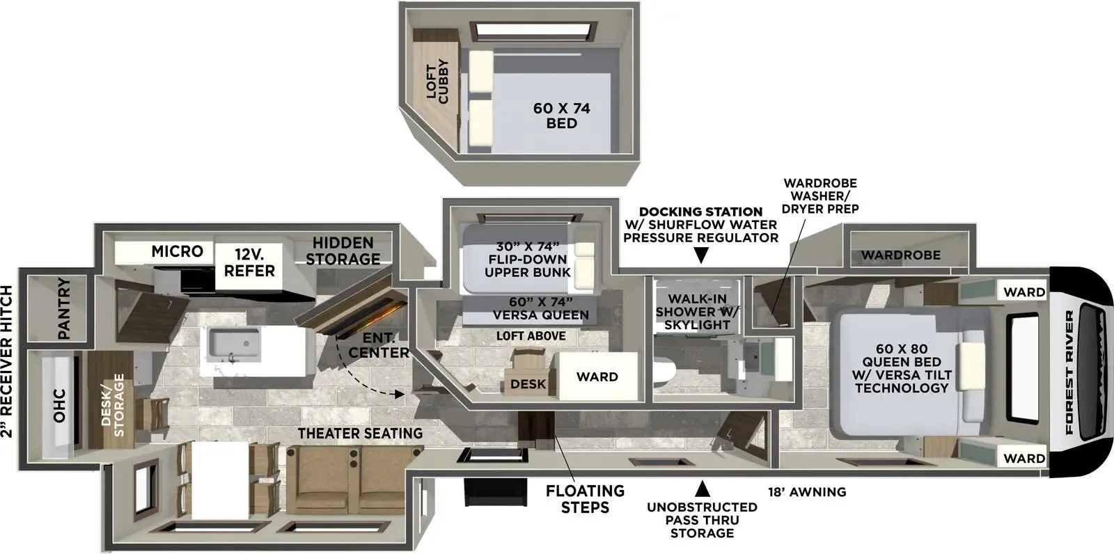 2026 Forest River Impression 315MB - Floor plan