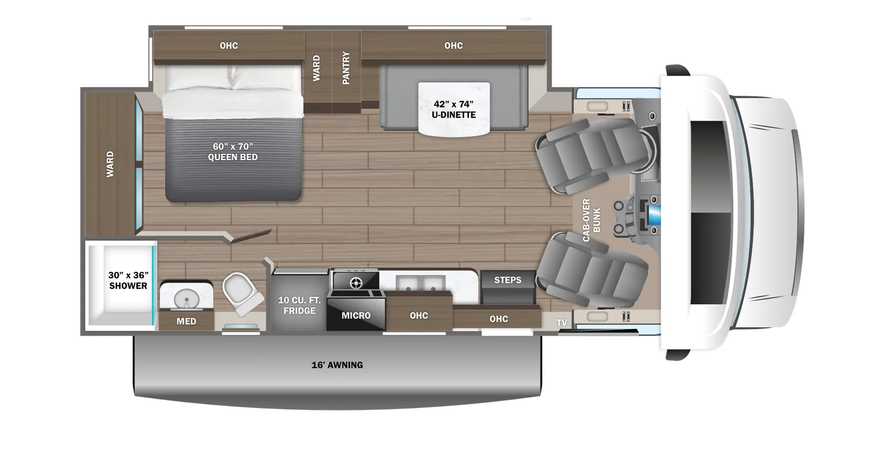 Jayco Redhawk 24B floor plan