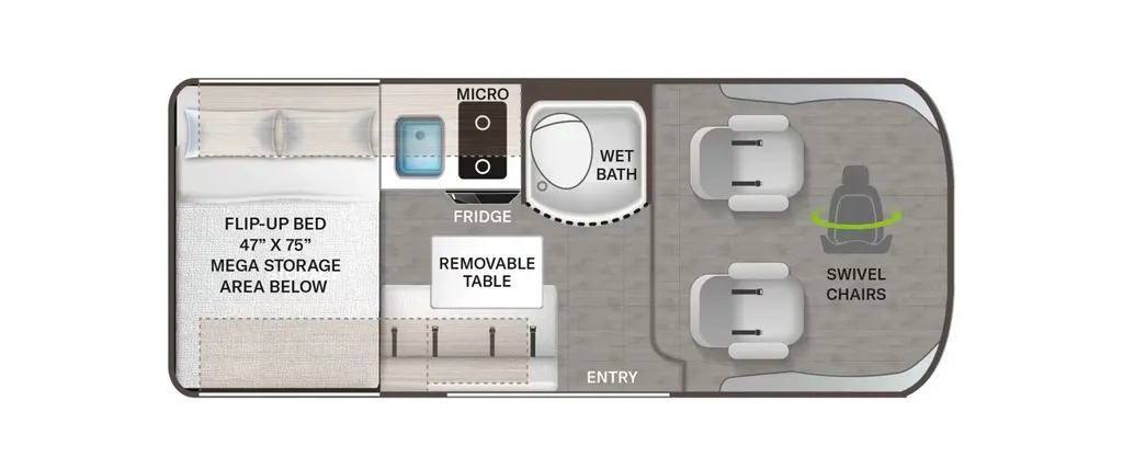 2027 Thor Motor Coach Scope 18Z floor plan