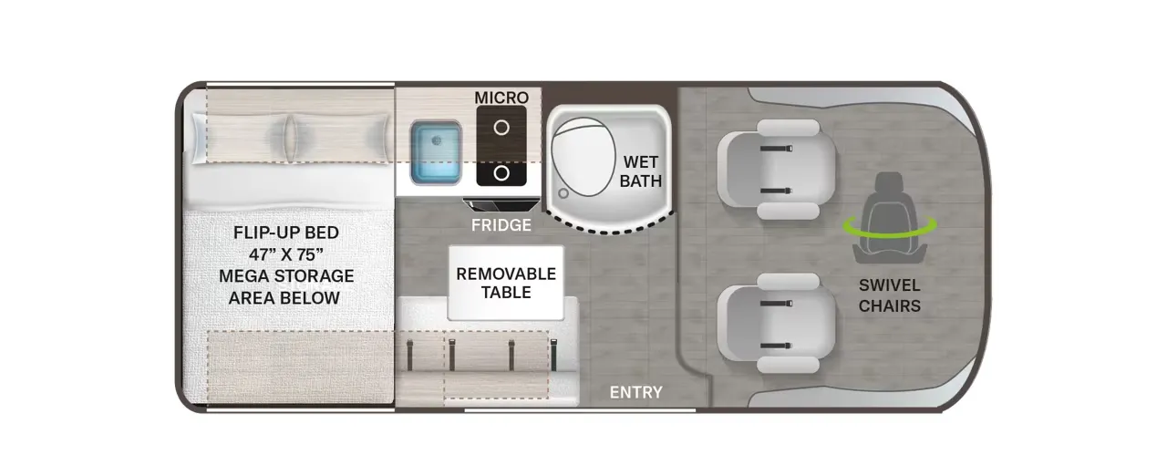 2027 Thor Motor Coach Scope 18Z - Floor plan