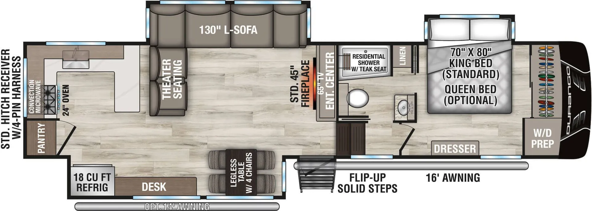 K-Z Durango D339MLT floor plan