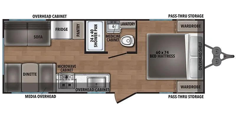 Shasta Shasta 21CK floor plan