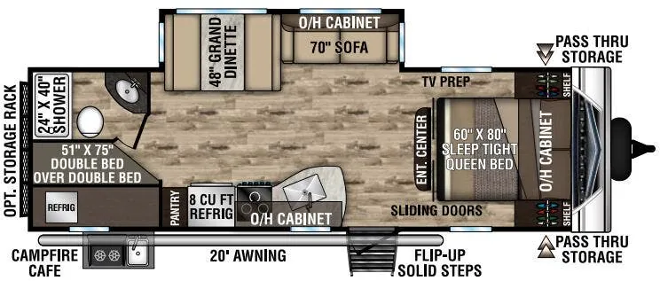 Venture RV SportTrek ST270VBH floor plan