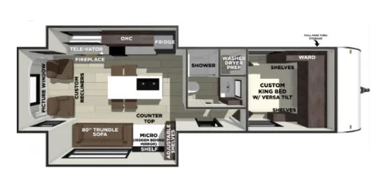 2026 Forest River Salem 270ZEN floor plan