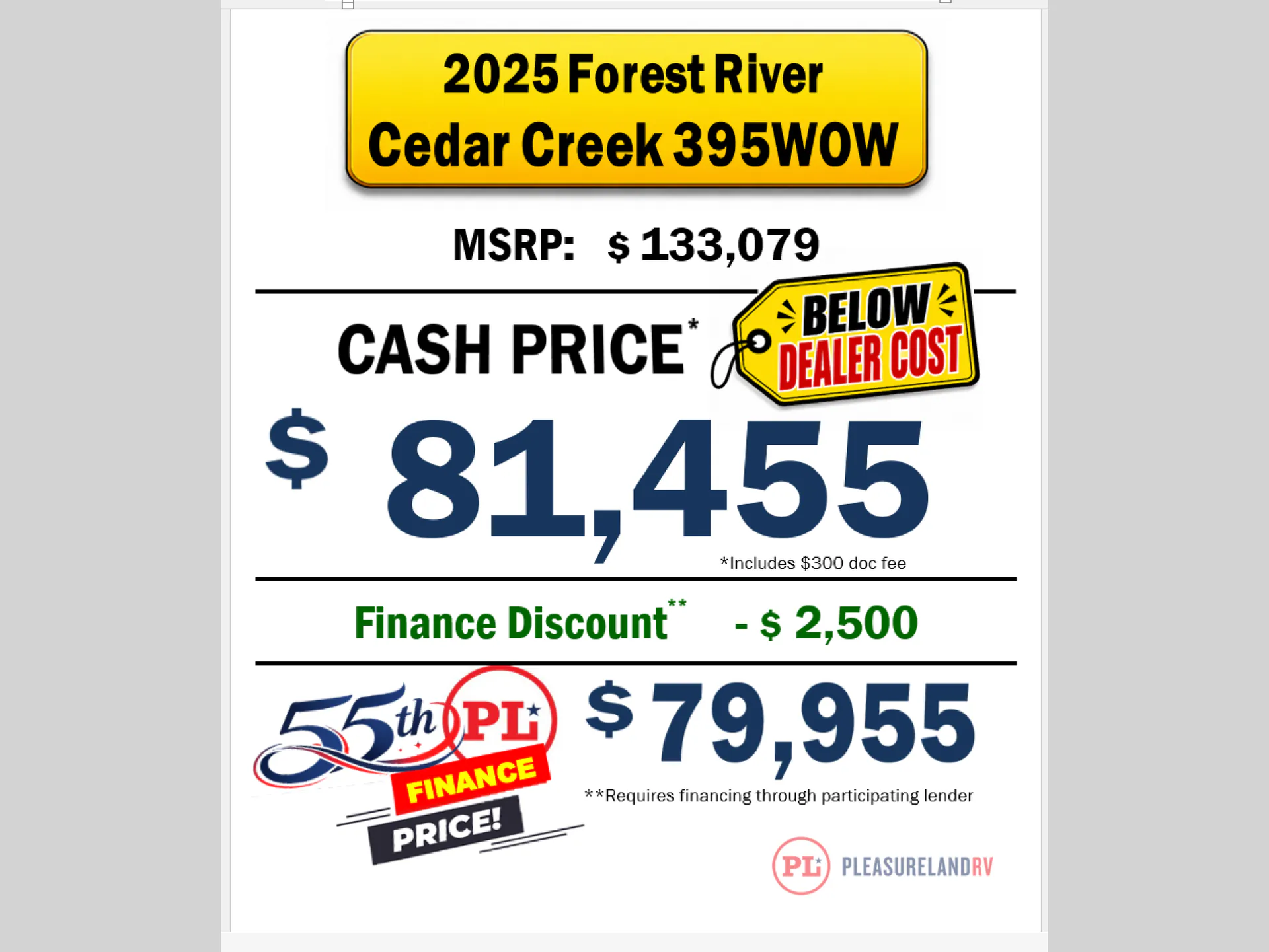 2025 Forest River Cedar Creek 395WOW - Photo 3