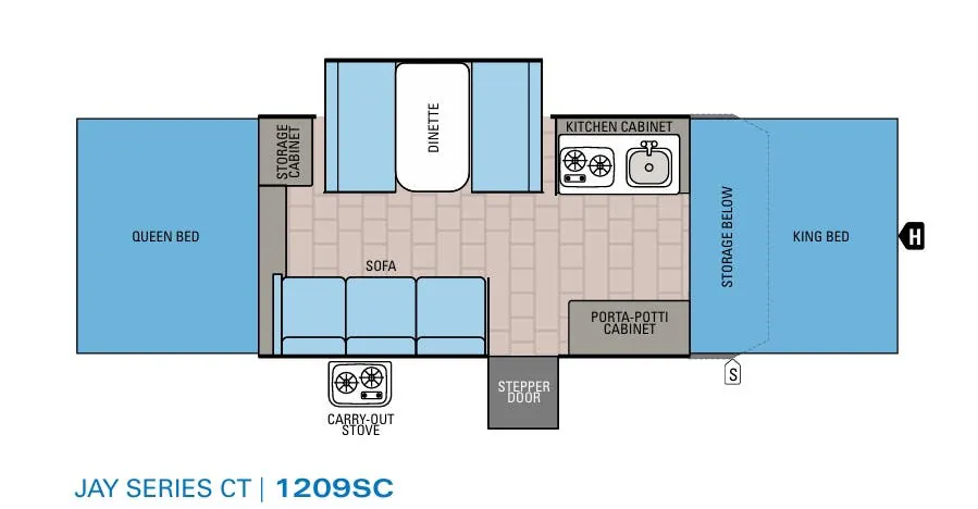 Jayco Jay Series 1209SC floor plan