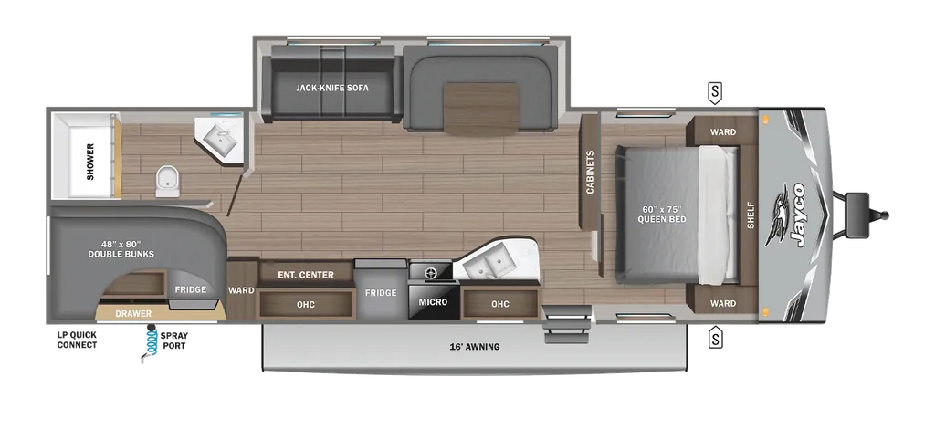 2026 Jayco Jay Flight 284BHS floor plan