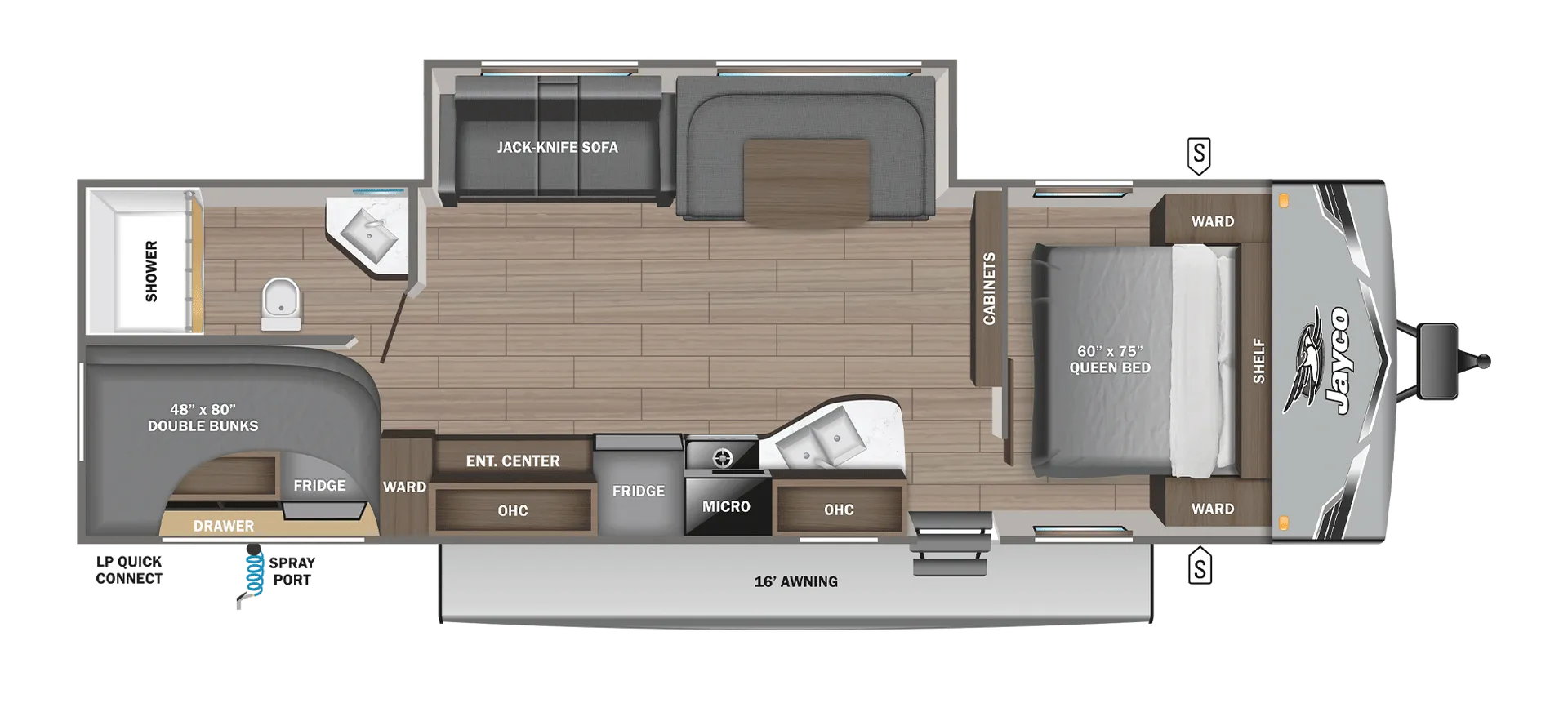 2026 Jayco Jay Flight 284BHS - Floor plan