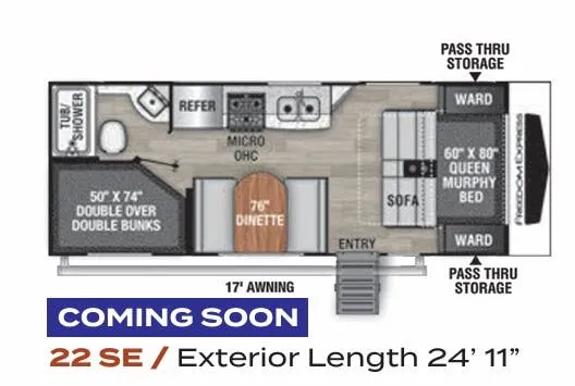 Coachmen Freedom Express Select 22SE floor plan