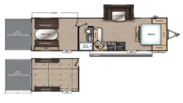 Coachmen Catalina Trail Blazer 29THS floor plan