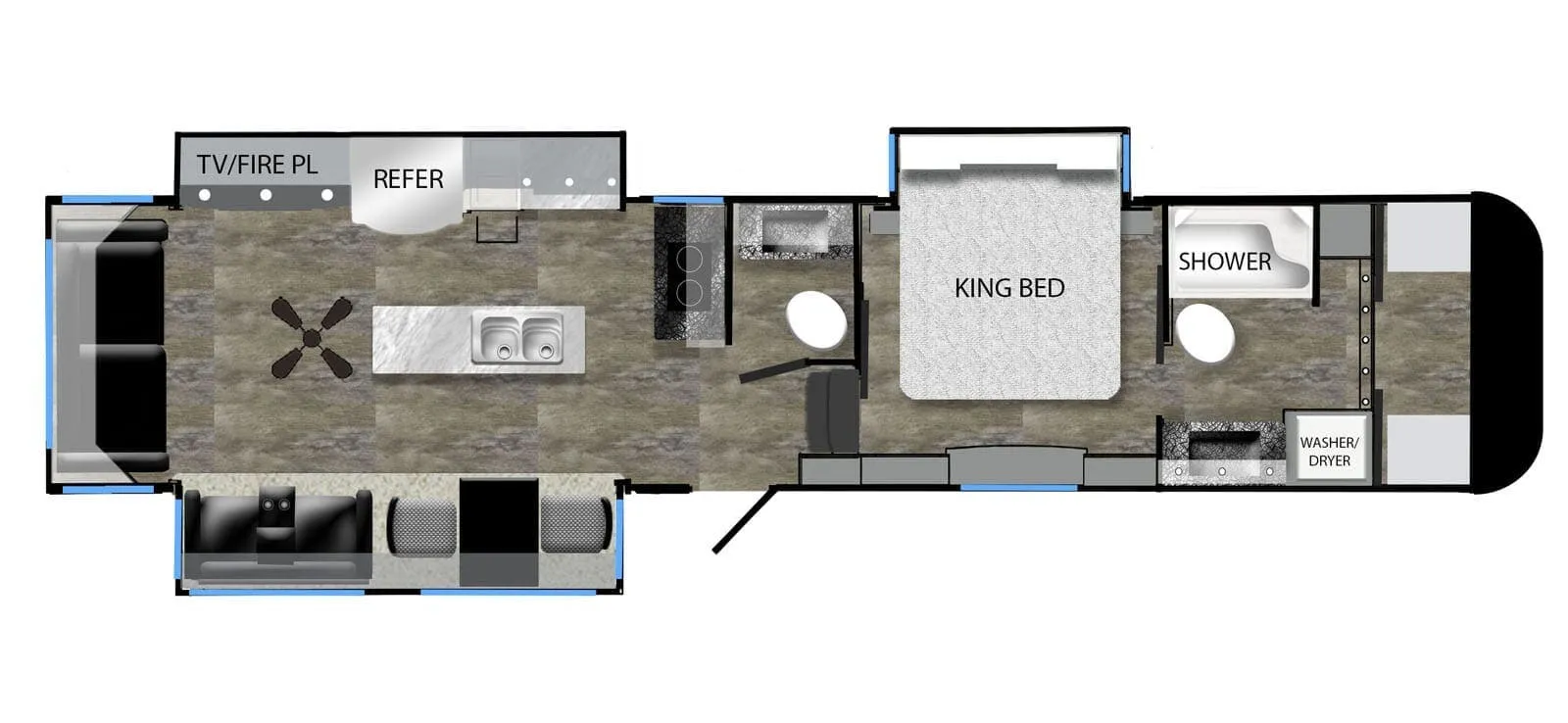 Luxe Elite 39FB floor plan