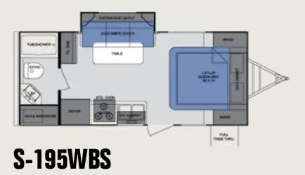 2012 Cruiser RV Shadow Cruiser 195WBS floor plan