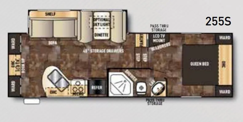 Forest River Cherokee 255S floor plan