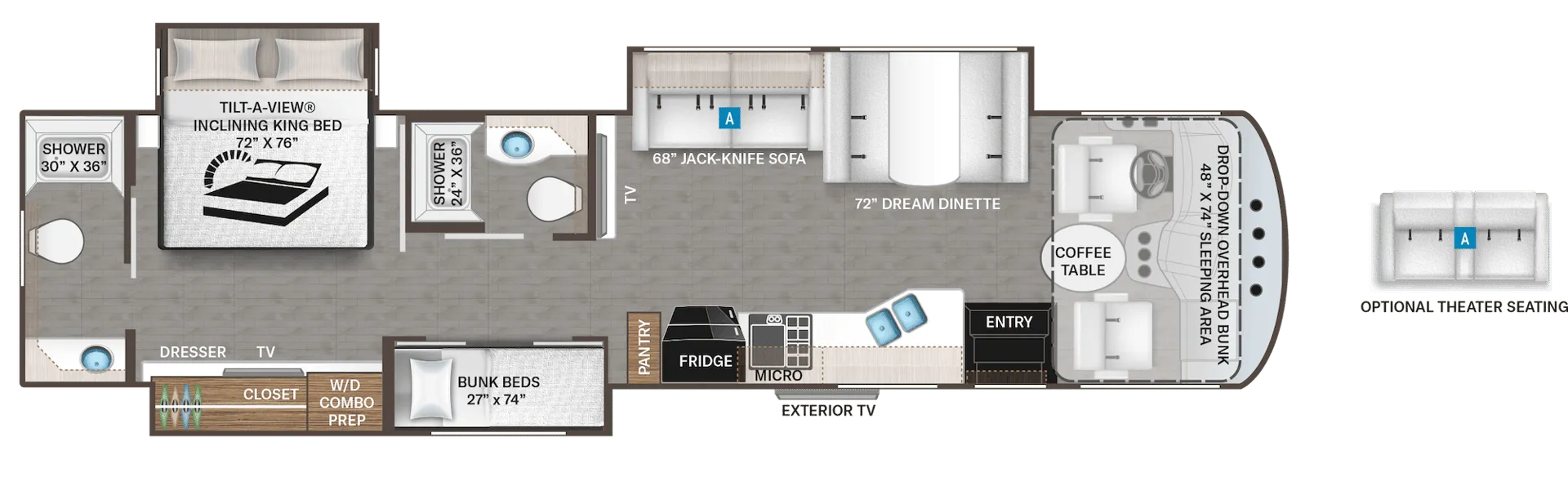Thor Motor Coach Miramar 37.1 floor plan