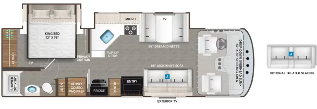Thor Motor Coach Resonate 29G floor plan