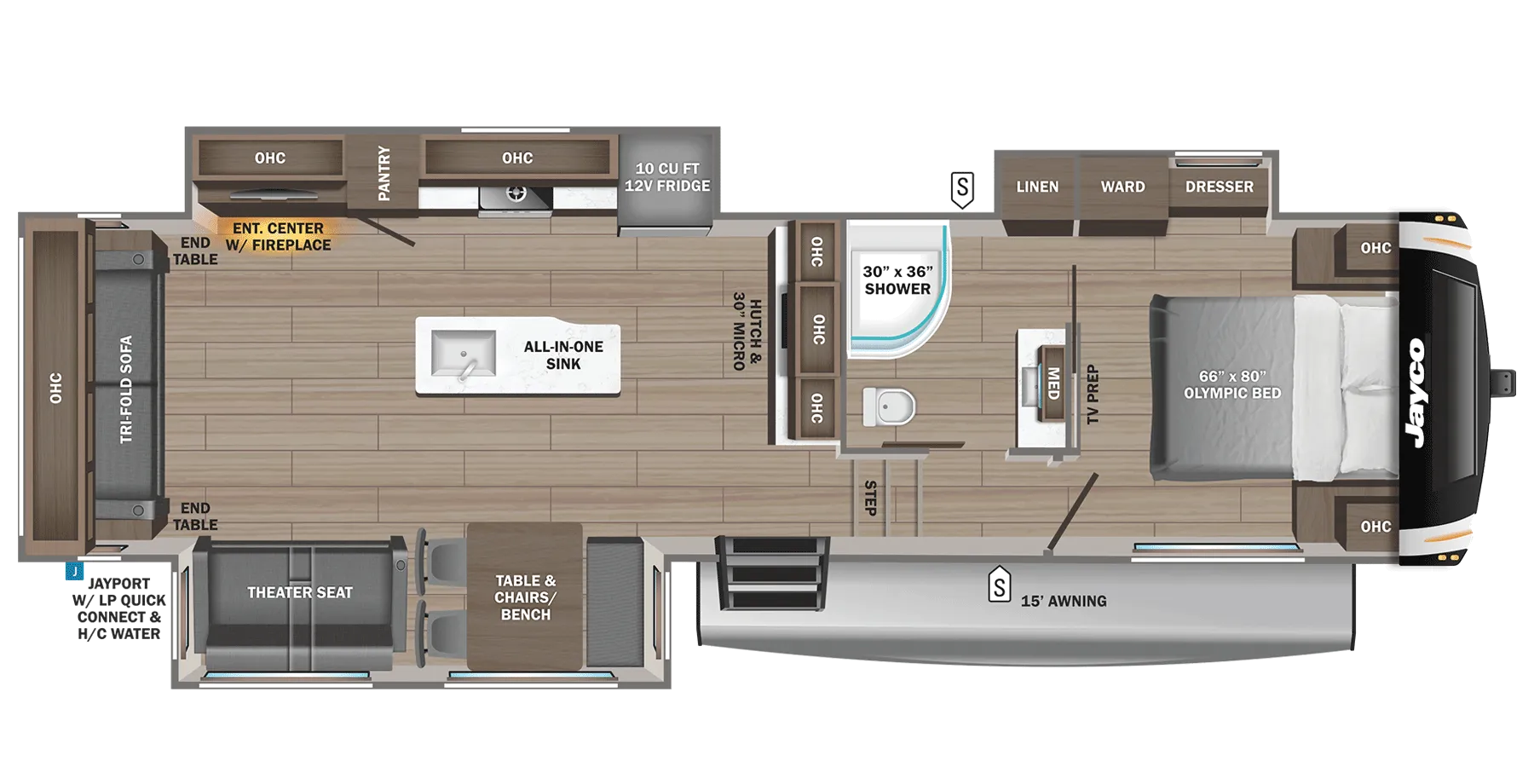 2026 Jayco Eagle HT 30CRT - Floor plan