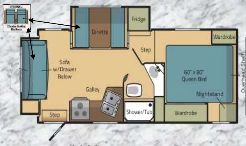 Adventurer Eagle Cap 1160 floor plan