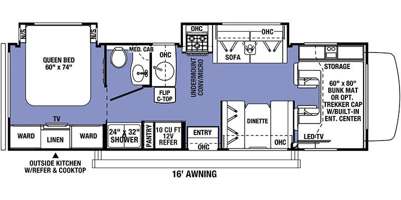 Forest River Forester 2861DS floor plan