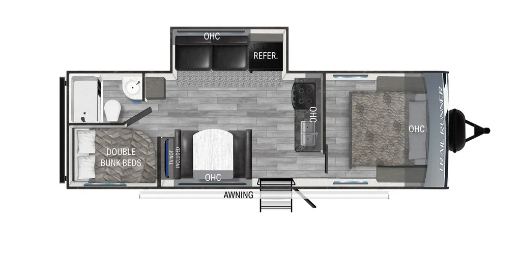 2022 Heartland Trail Runner 261BHS floor plan