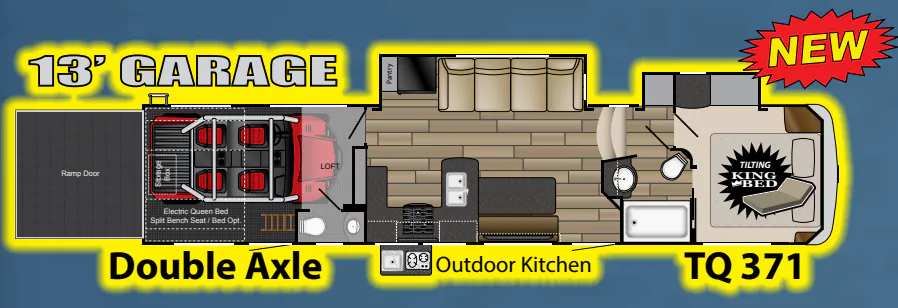 Heartland Torque TQ 371 floor plan