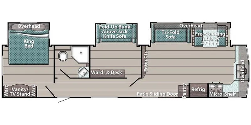 Gulf Stream Trailmaster Lodge 40DEN floor plan