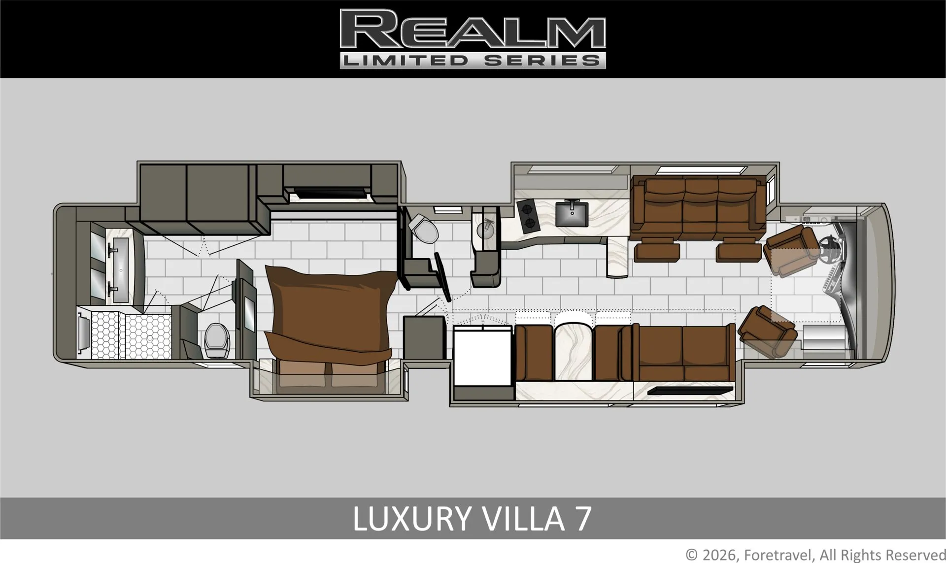 Foretravel Realm Limited LV7 floor plan