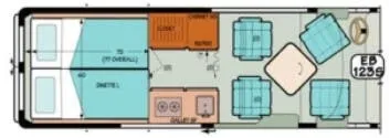 Sportsmobile Sprinter 123S floor plan
