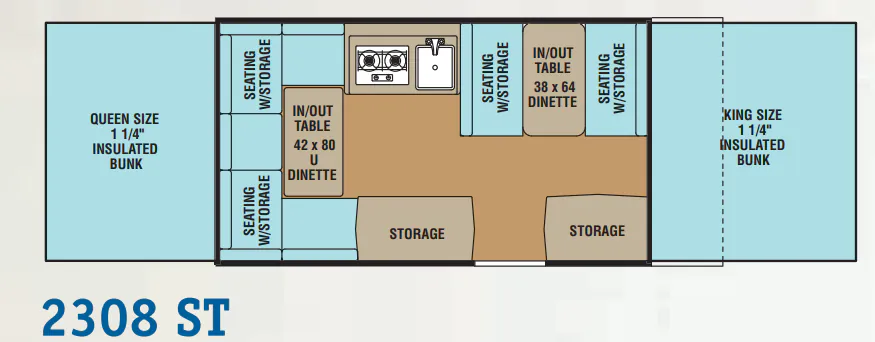 Forest River Viking Epic 2308 ST floor plan