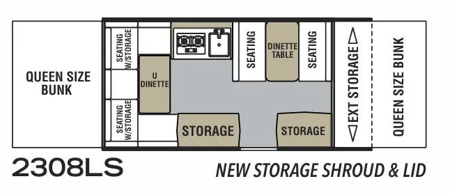 Forest River Viking LS 2308LS floor plan