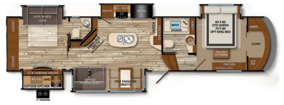 Grand Design Solitude 366DEN floor plan
