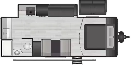 Keystone Hideout 22MLS floor plan