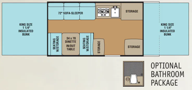Forest River Viking Epic 2405ST floor plan