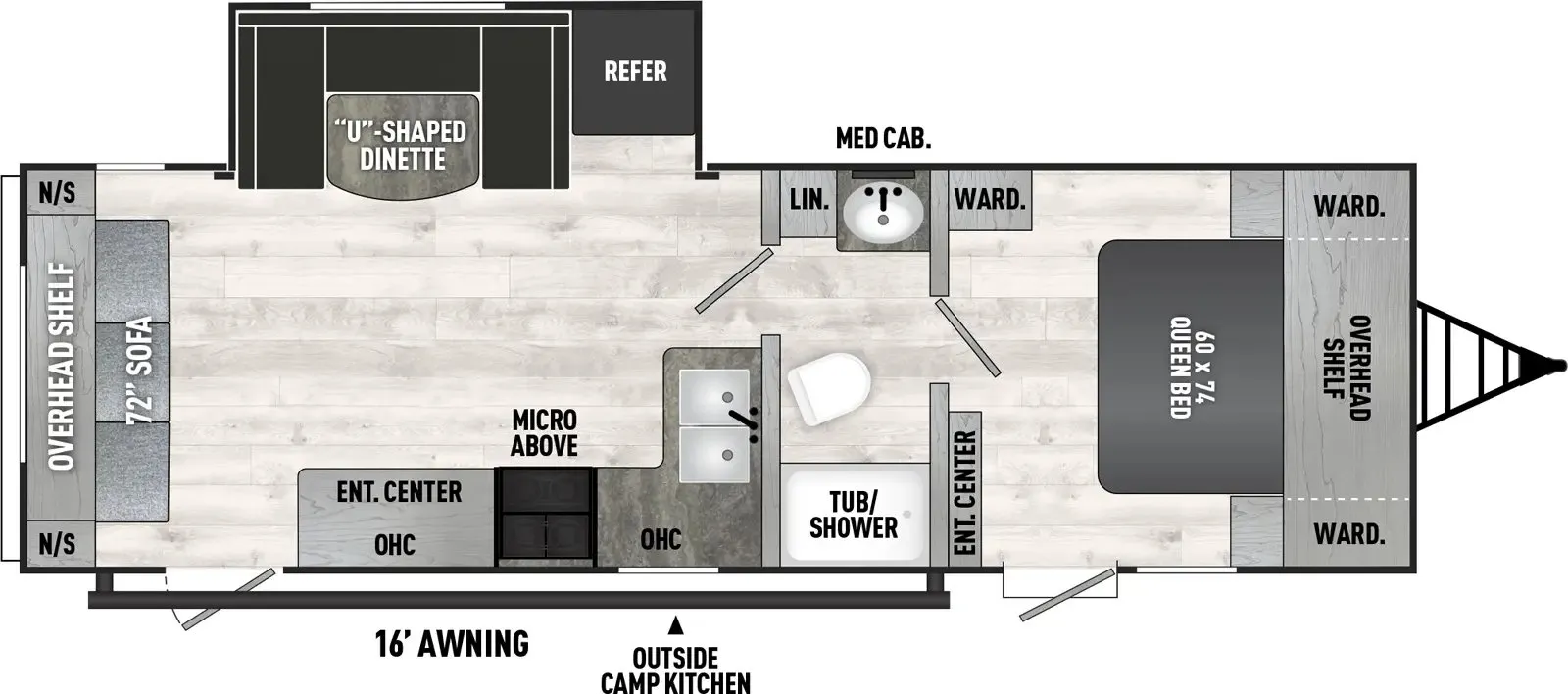 2024 Coachmen Clipper 272RLS - Floor plan
