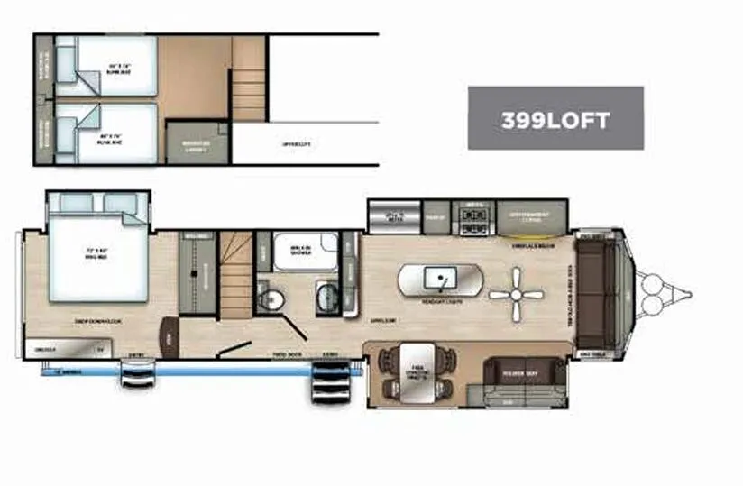 Forest River Sierra Destination 399LOFT floor plan