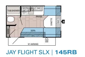 Jayco Jay Flight SLX 145RB floor plan