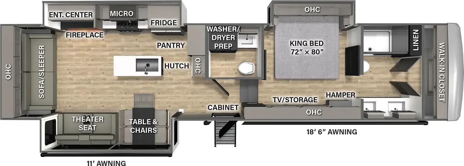 Palomino Columbus 383RLH floor plan