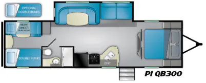 Heartland Pioneer QB300 floor plan