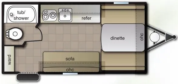 Pacific Coachworks Pacifica XL 14RB floor plan