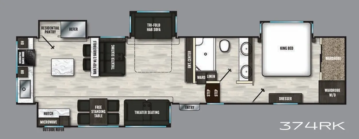 Coachmen Brookstone 374RK floor plan