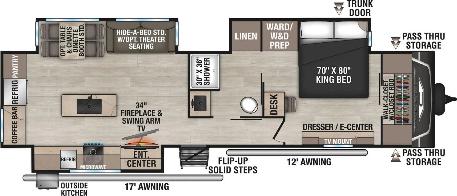 K-Z Connect C333RLK floor plan