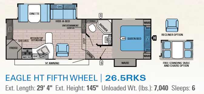 Jayco Eagle HT 26.5RKS floor plan