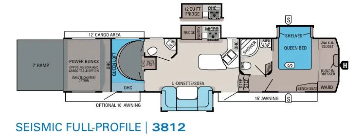 Jayco Seismic 3812 floor plan