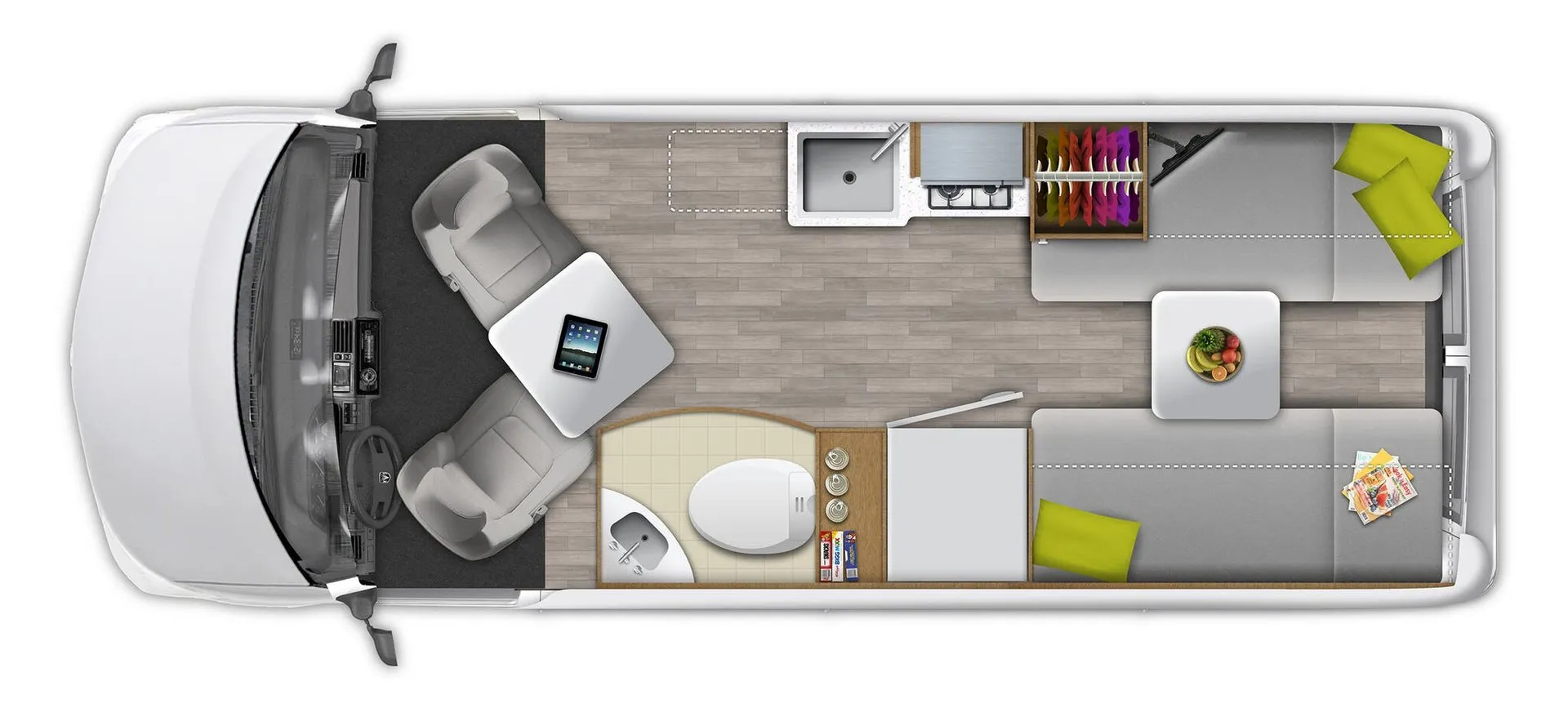 Roadtrek Play Base floor plan