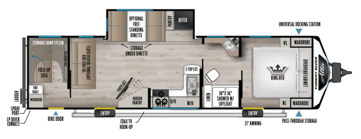 East to West Alta 3010KBH floor plan