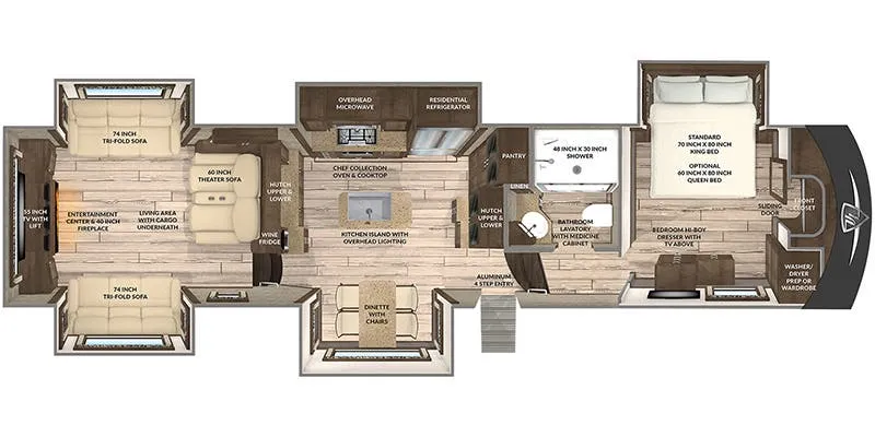 Vanleigh Vilano 385RD floor plan
