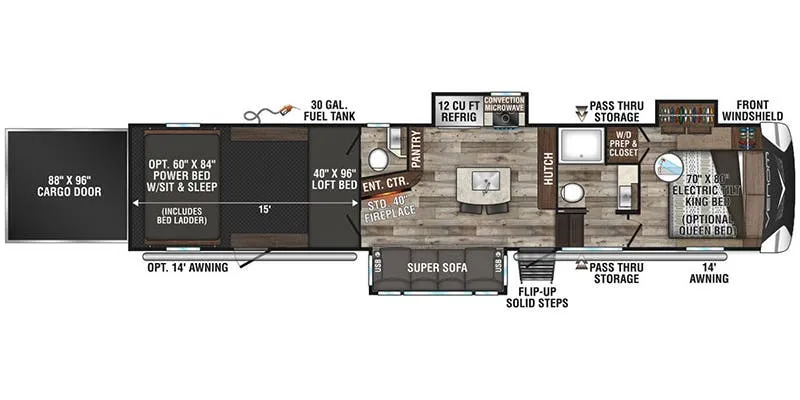 K-Z Venom V-Series V3815TK floor plan