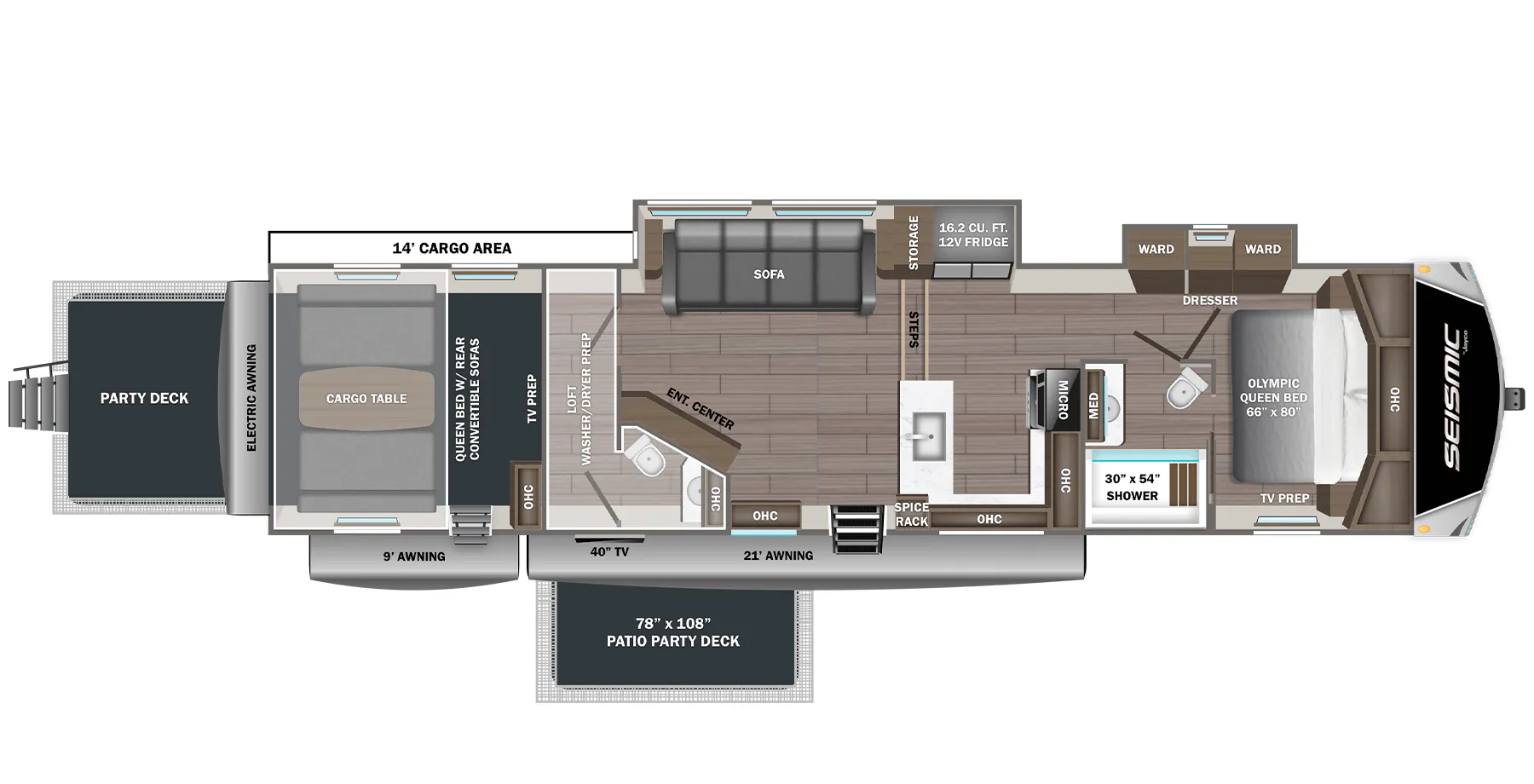 Jayco Seismic 413 floor plan