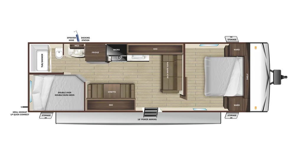 2025 OPEN RANGE COLT 26BH floor plan