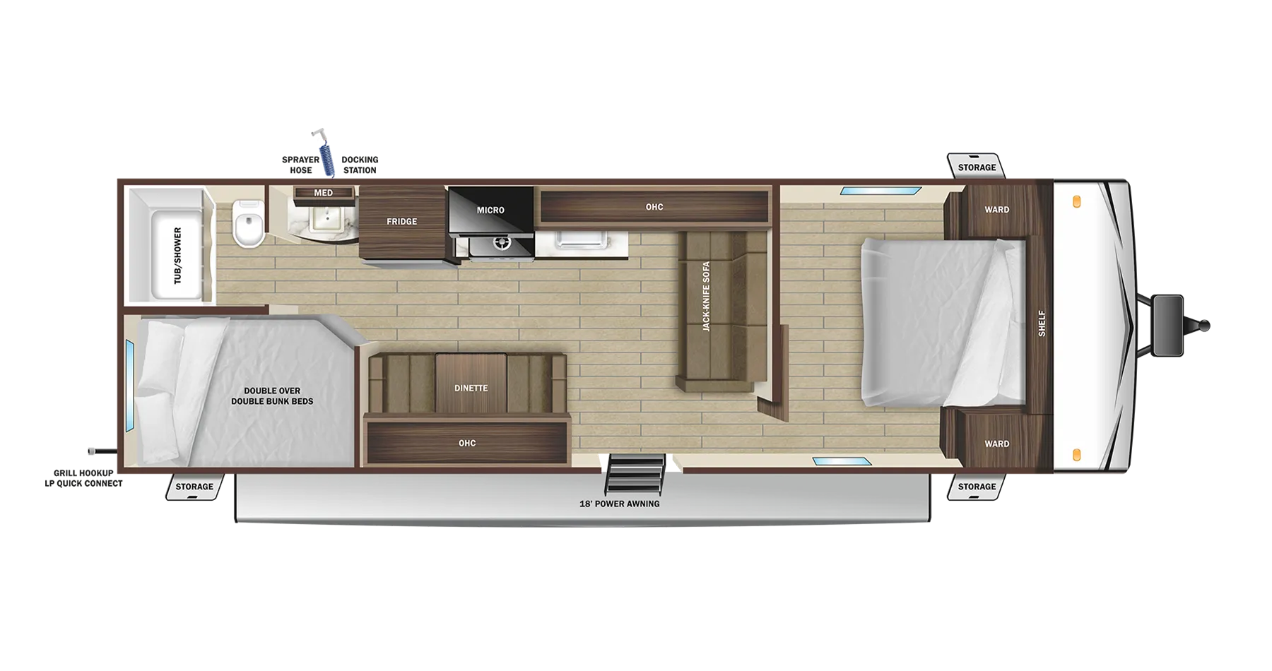 2025 OPEN RANGE COLT 26BH - Floor plan